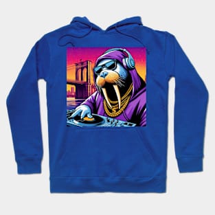 Deejay Walrus in the Middle-Brooklyn Purple 4 Hoodie